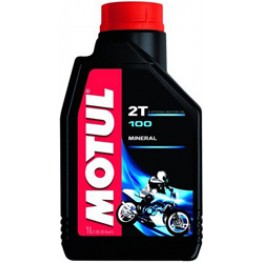 Моторное масло для скутера 2Т Motul 100 2T 1 л
