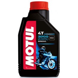 Моторное масло для мото 4Т Motul 3000 4T 20w-50 1 л