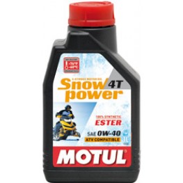 Моторное масло для снегохода 4Т Motul Snowpower 4T 0-w40 1 л