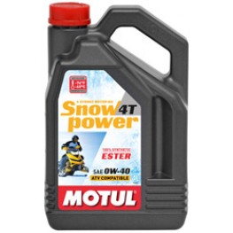 Моторное масло для снегохода 4Т Motul Snowpower 4T 0-w40 4 л