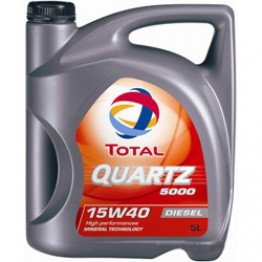 Моторное масло Total Quartz 5000 Diesel 15W-40 5 л