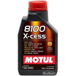Моторное масло Motul 8100 X-cess 5w-40 368201/102784 1 л