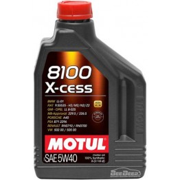 Моторное масло Motul 8100 X-cess 5w-40 368202/102869 2 л