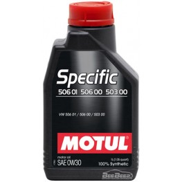 Моторное масло Motul Specific 506.01 506.00 503.00 0w-30 824201/106429 1 л