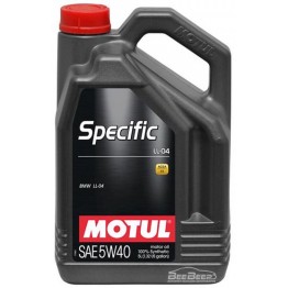 Моторное масло Motul Specific LL-04 5w-40 832706/101274 5 л