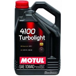 Моторное масло Motul 4100 Turbolight 10w-40 387607/100355 4 л