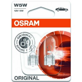 Лампа накаливания W5W Osram 2825 2 шт (блистер)