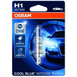 Лампа галогенная H1 Osram Cool Blue Intense 64150CBI (блистер)