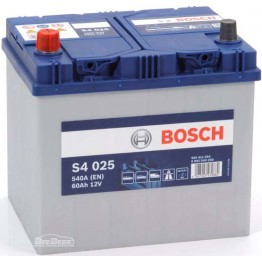 Аккумулятор автомобильный Bosch S4 Silver Asia 60Ah (0 092 S40 250)