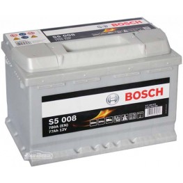 Аккумулятор автомобильный Bosch S5 Silver Plus 77Ah (0 092 S50 080)