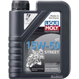 Моторное масло Liqui Moly Motorbike 4T Street 15w-50 2555 1 л